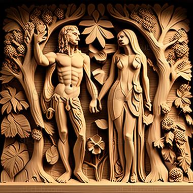 3D model Adam and Eve (STL)